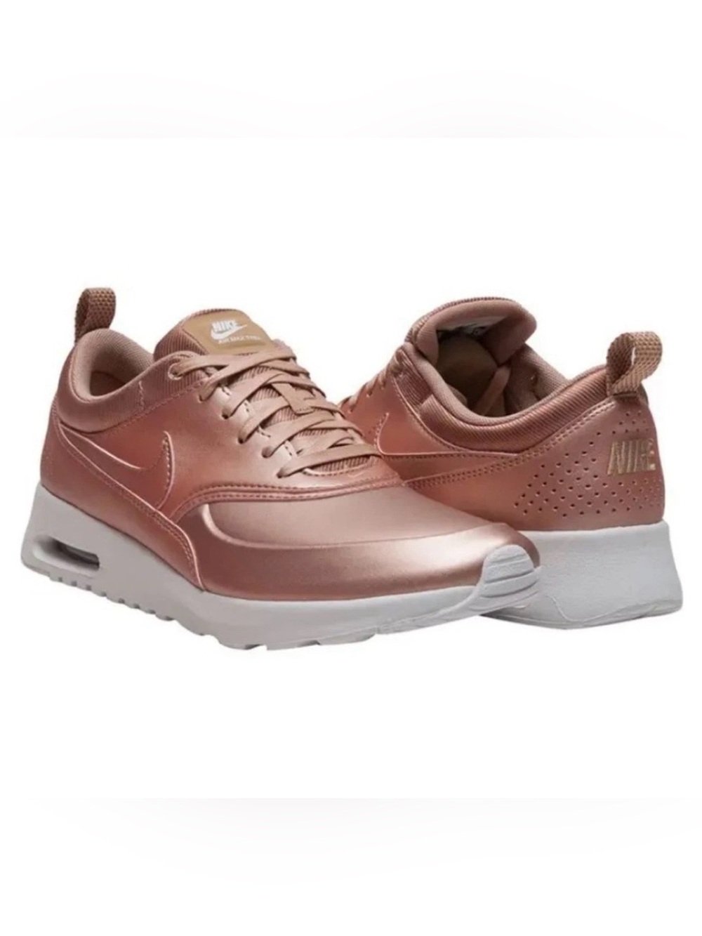 NIKE Air Max Thea Rose Gold Special Edition Metallic Red Bronze Women’s Size 8 - Picture 2 of 14